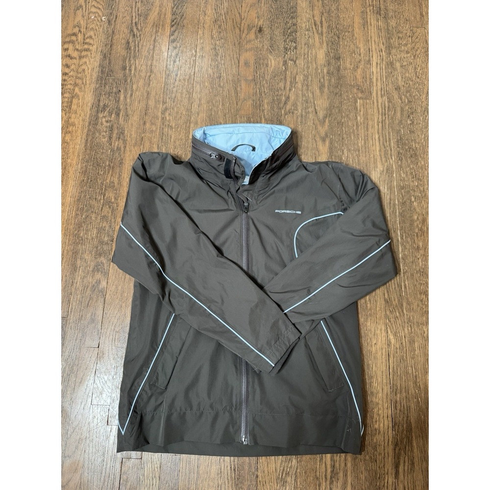 Porsche Design Driver's Selection Mens Windbreaker Jacket Grey Large Full Zip
